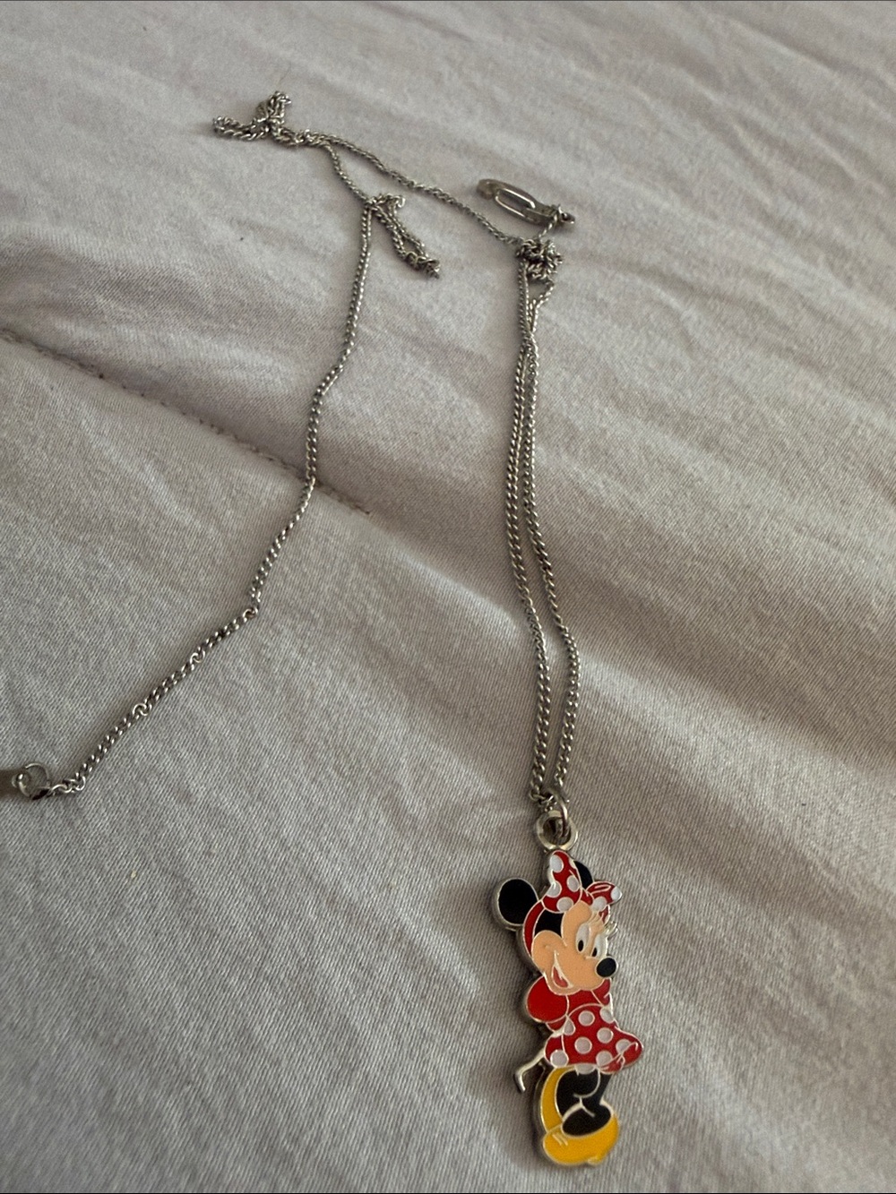 Disney Minnie Mouse Red Polka Dot Pendant Necklace